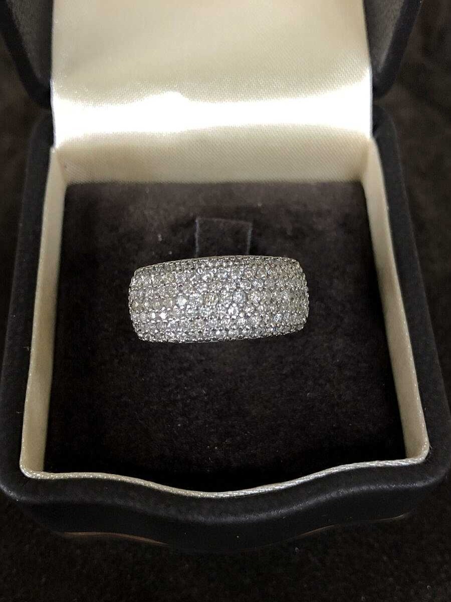 Sortija Forma Cuajada De Brillantes 1,05 Cts Montada En Oro Blanco De Ley 18Kts | Joyería Finarte Wholesale