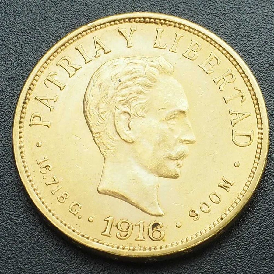 Moneda De 10 Pesos De Cuba. A O 1916. Oro. | Joyería Finarte Hot