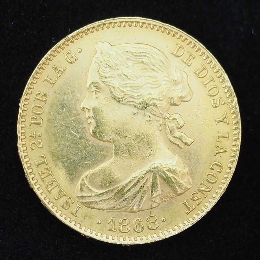 Moneda De 10 Escudos De Isabel Ii | Joyería Finarte New